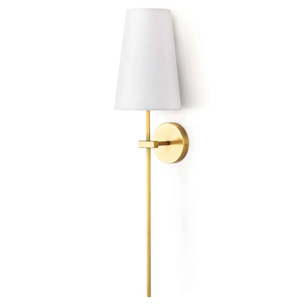 Toni Regency Wall Sconce - Natural Brass image