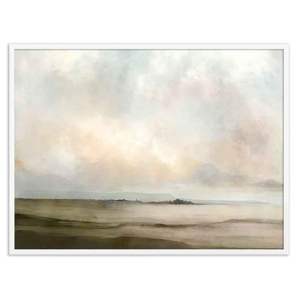 Topsham 1 Painting - White Frame, Maplewood