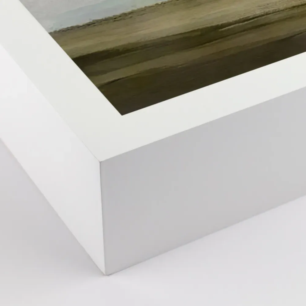 Topsham 1 Painting - White Frame, Maplewood