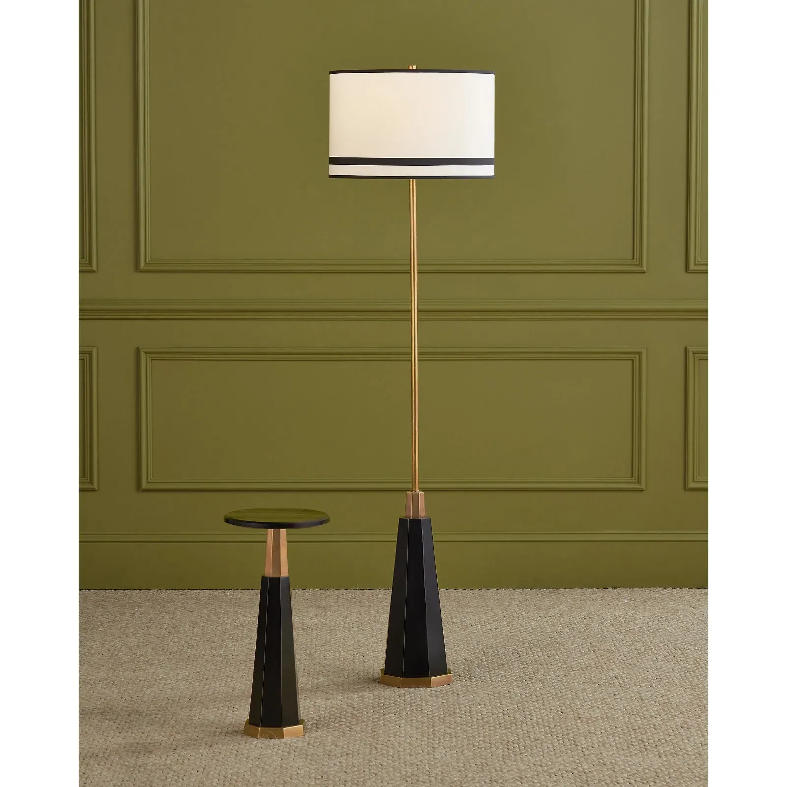 Toren Floor Lamp - Antique Brass, Cast Aluminum