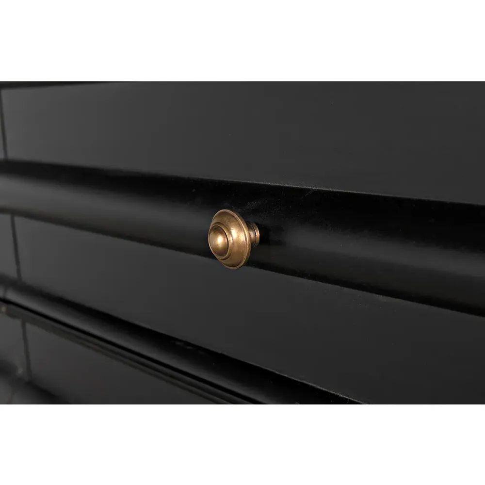 Torin Double Dresser - Black, Mahogany