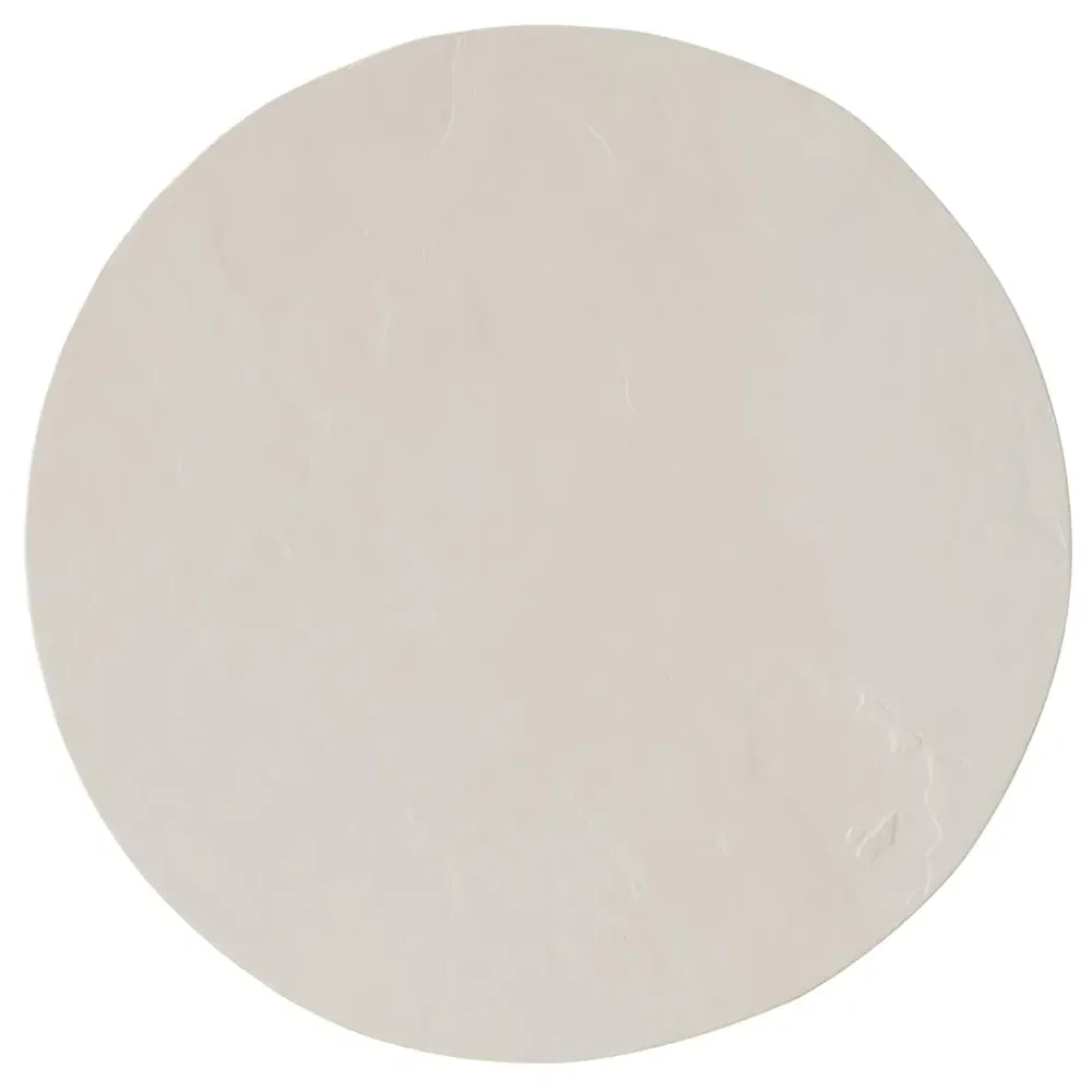 Torin Round Outdoor Side Table - White, Concrete