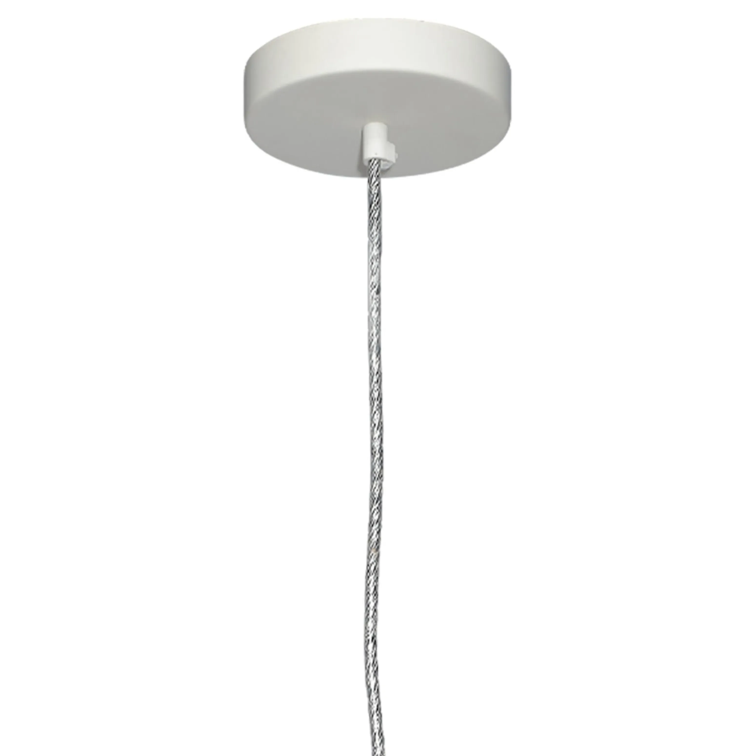 Torrence Single Pendant Light - Off White, Paper Mache