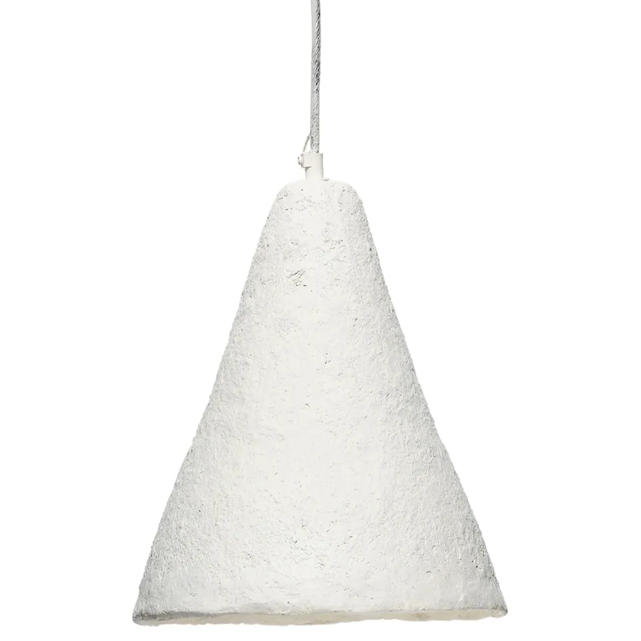 Torrence Single Pendant Light - Off White, Paper Mache image