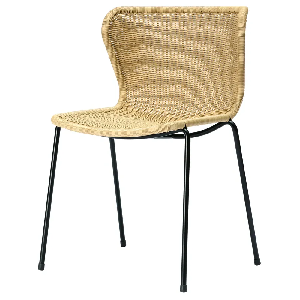 Torrey Outdoor Dining Side Chair - Brown, Wicker