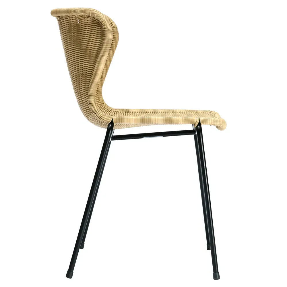 Torrey Outdoor Dining Side Chair - Brown, Wicker