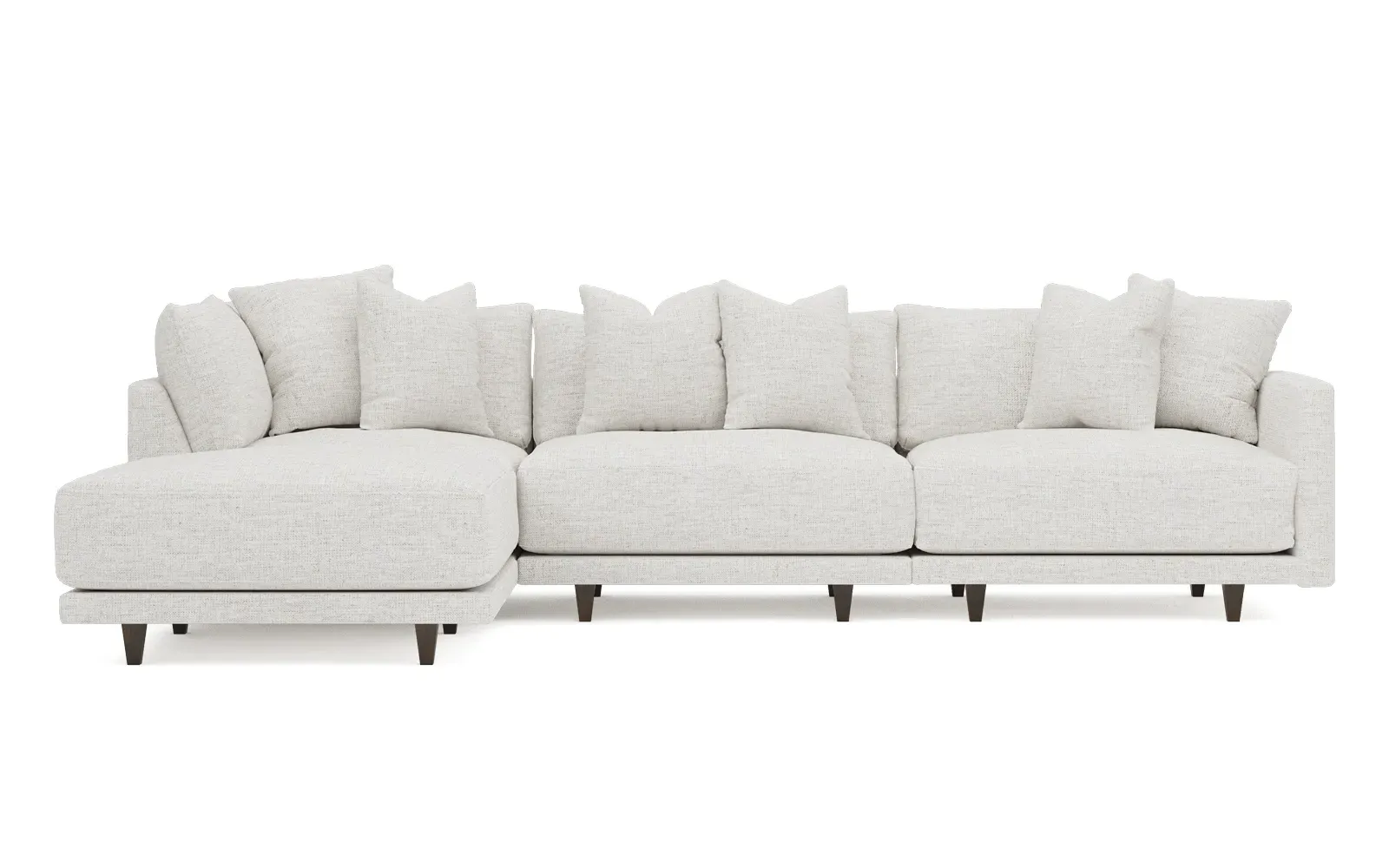 Toulouse 4-Piece Chaise Sectional - Heathered Ivory