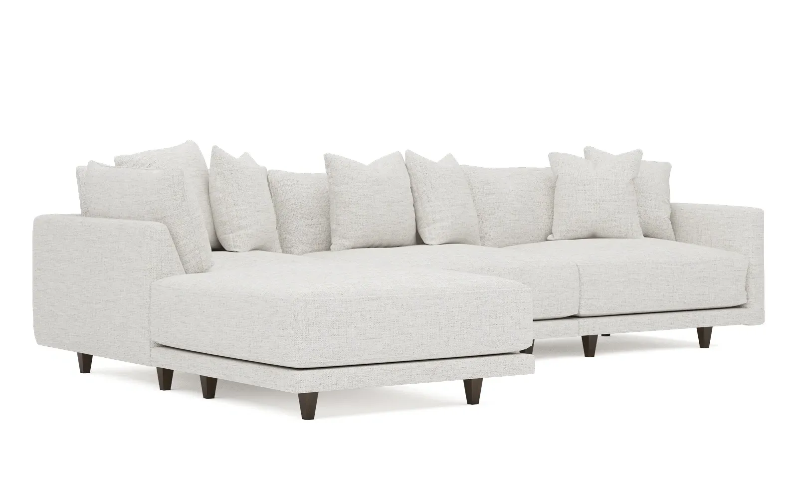 Toulouse 4-Piece Chaise Sectional - Heathered Ivory