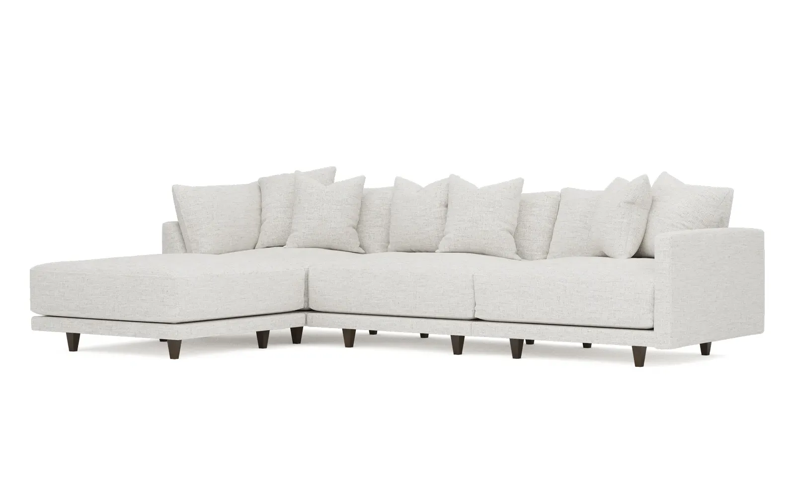 Toulouse 4-Piece Chaise Sectional - Heathered Ivory