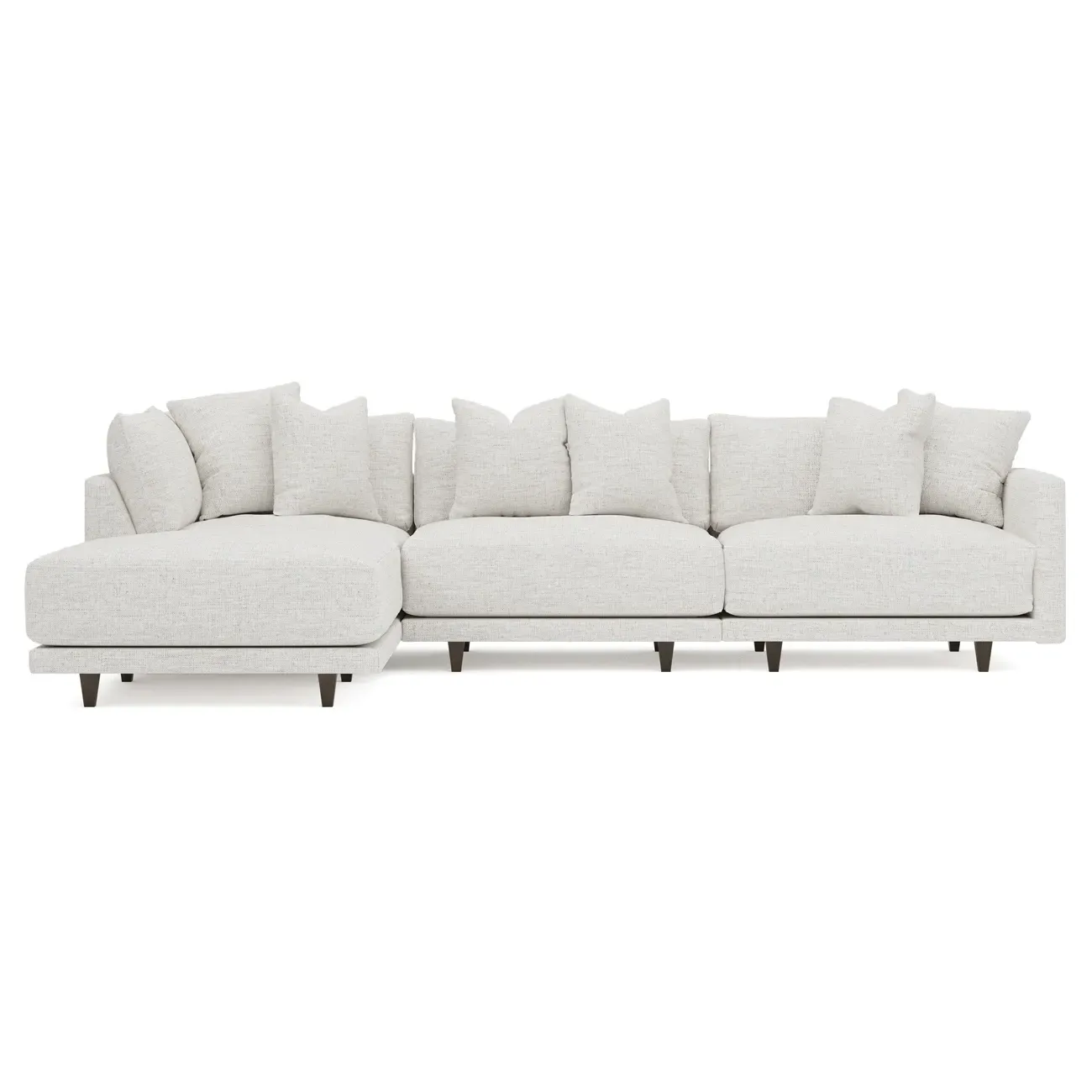 Toulouse 4-Piece Chaise Sectional - Heathered Ivory