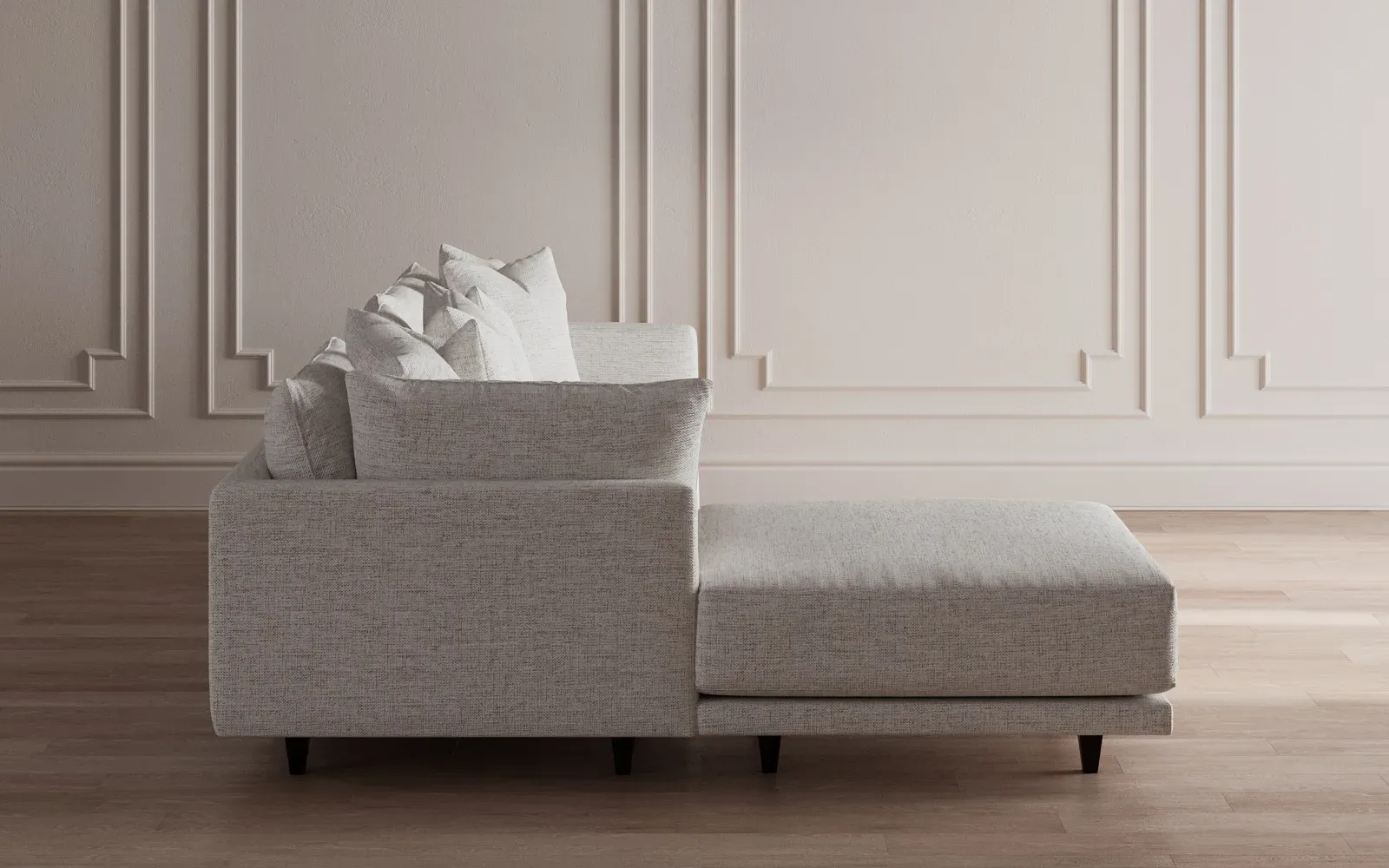 Toulouse 4-Piece Chaise Sectional - Porcelain