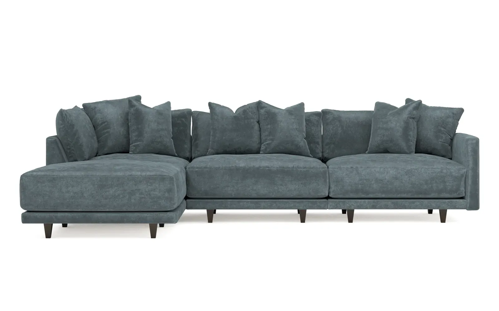 Toulouse 4-Piece Chaise Sectional - Slate Blue