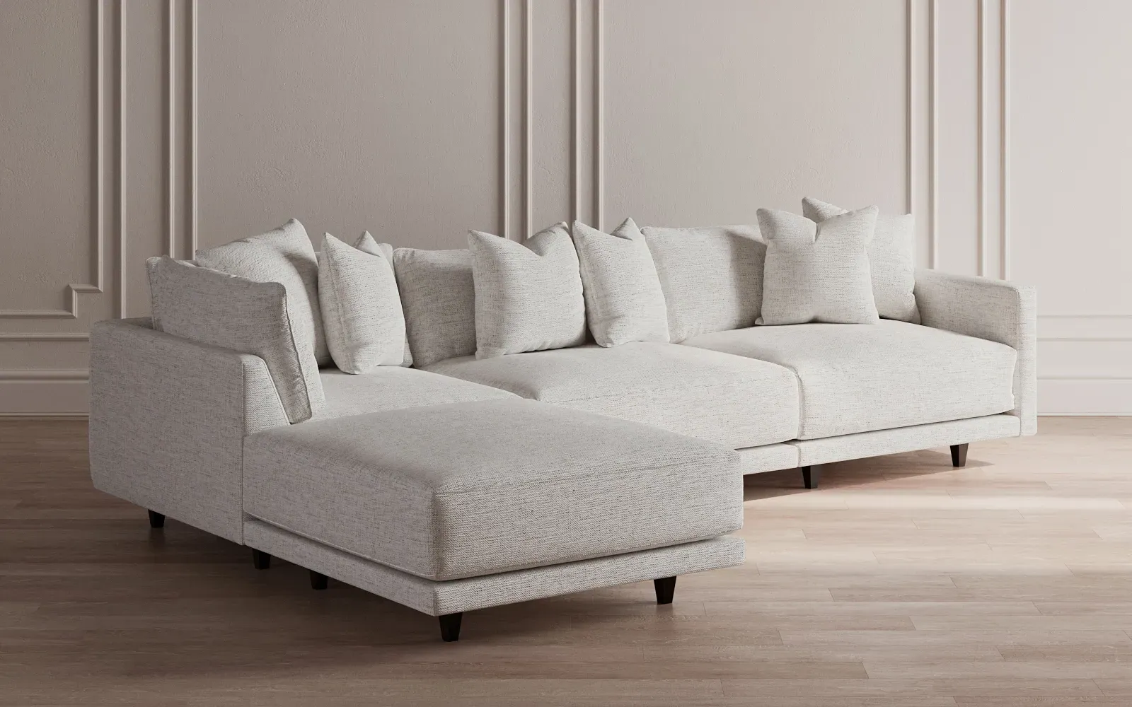 Toulouse 4-Piece Chaise Sectional - Slate Blue