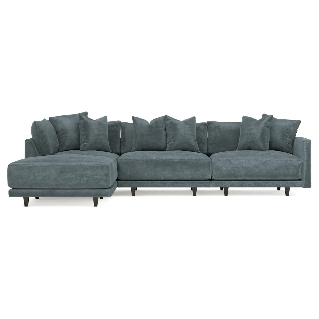 Toulouse 4-Piece Chaise Sectional - Slate Blue