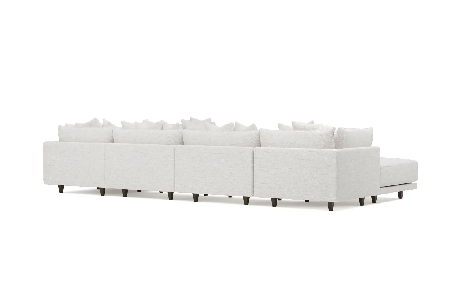 Toulouse 7-Piece Corner Sectional with Ottoman - Heathered Ivory
