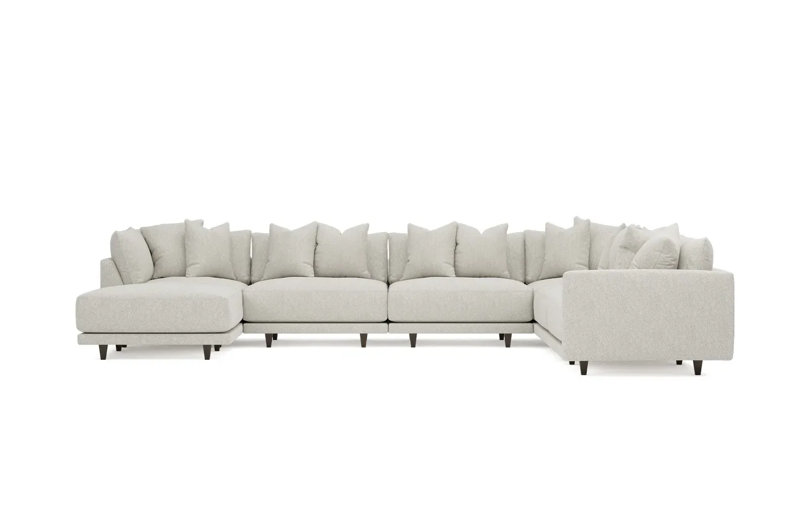 Toulouse 7-Piece Corner Sectional with Ottoman - Porcelain