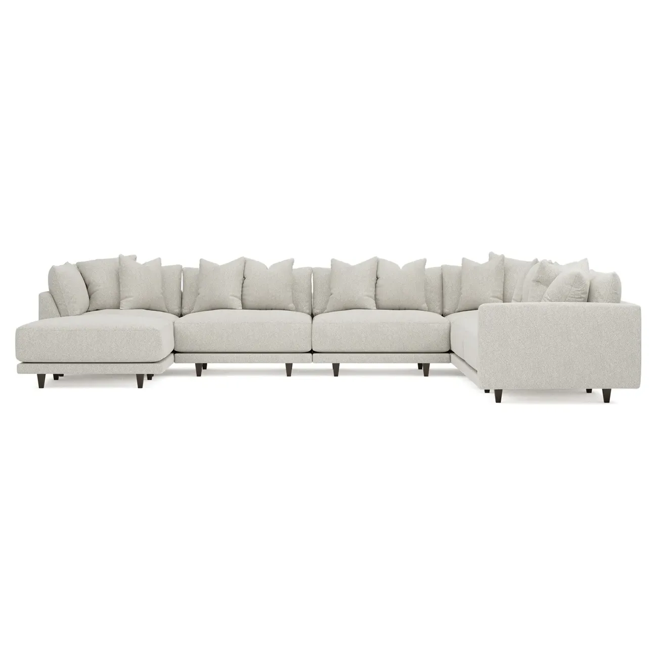 Toulouse 7-Piece Corner Sectional with Ottoman - Porcelain