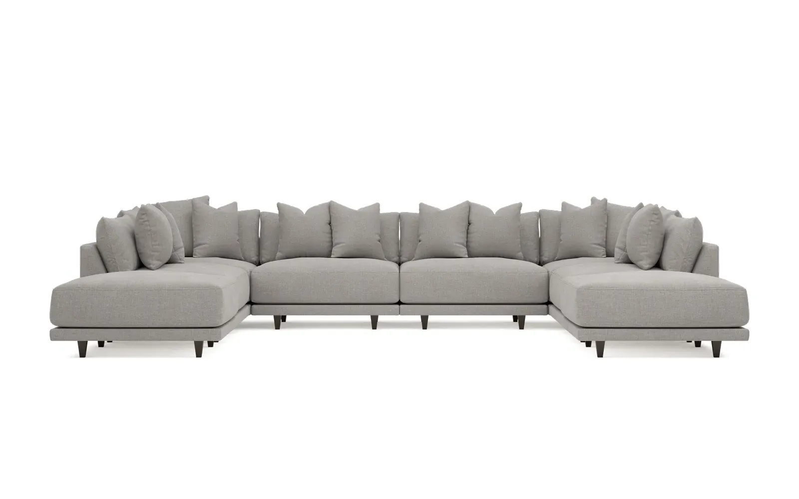 Toulouse 8-Piece U-Shaped Sectional - Pebble
