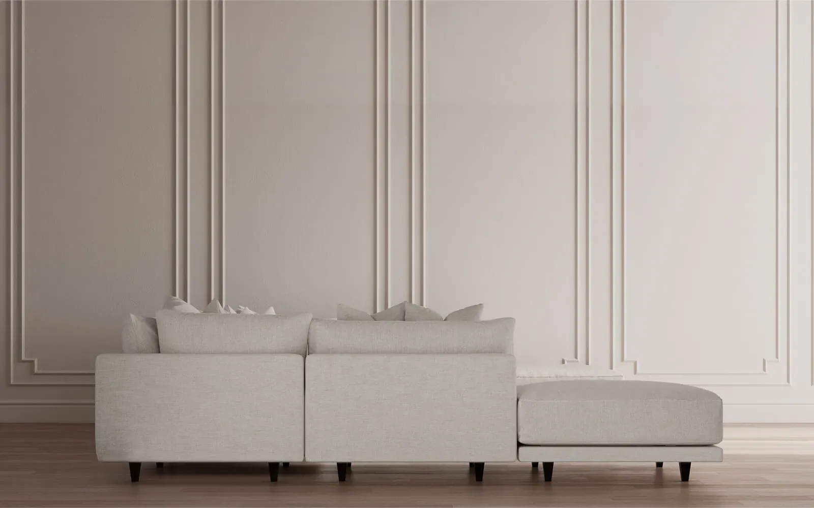 Toulouse 8-Piece U-Shaped Sectional - Pebble