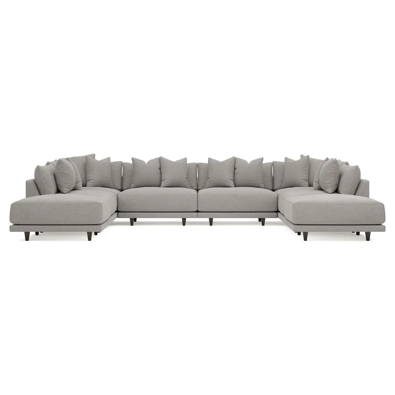 Toulouse 8-Piece U-Shaped Sectional - Pebble image