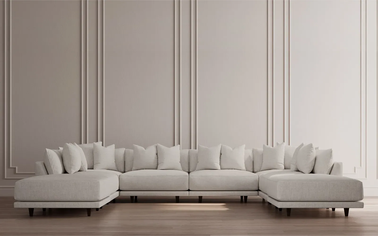 Toulouse 8-Piece U-Shaped Sectional - Porcelain