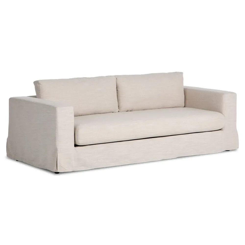 Tovana Savoy Slipcovered Sofa - Parchment