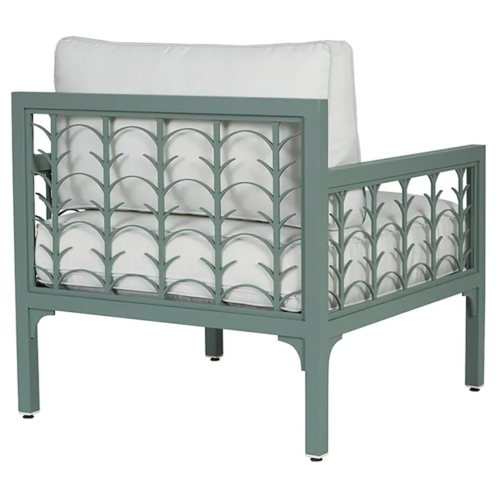 Tracey Outdoor Lounge Chair - White, Aluminum