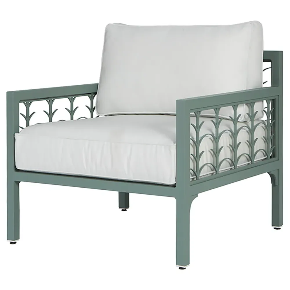 Tracey Outdoor Lounge Chair - White, Aluminum