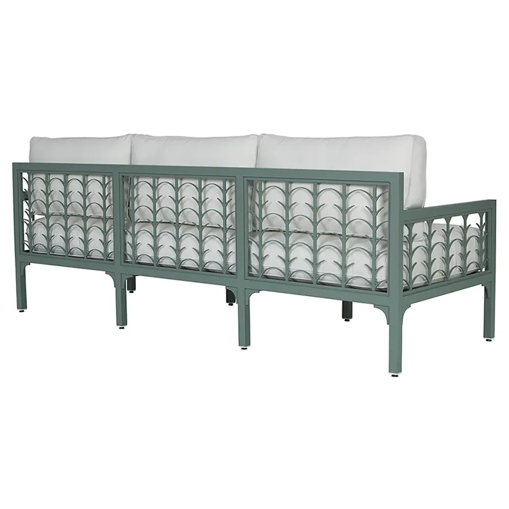 Tracey Outdoor Sofa - White, Aluminum