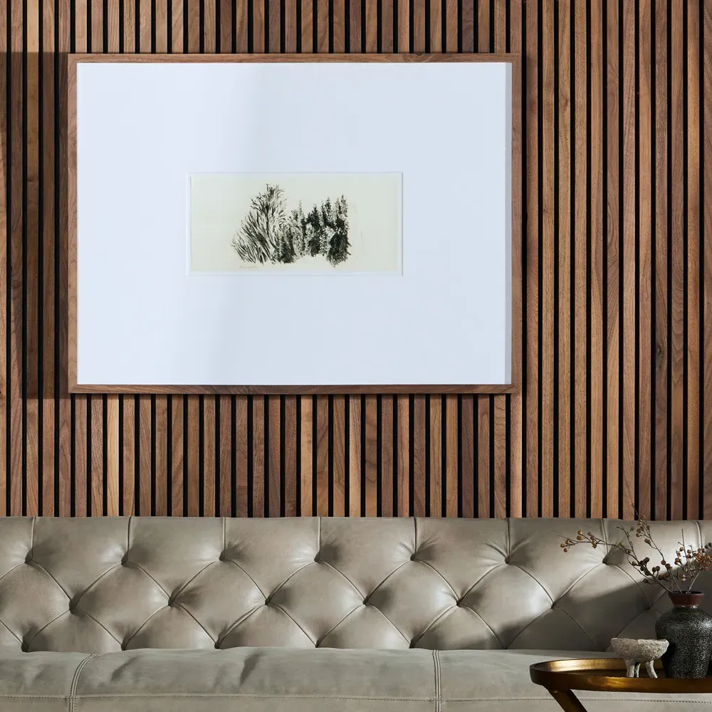 Tree Sketch Wall Art - Brown, Walnut