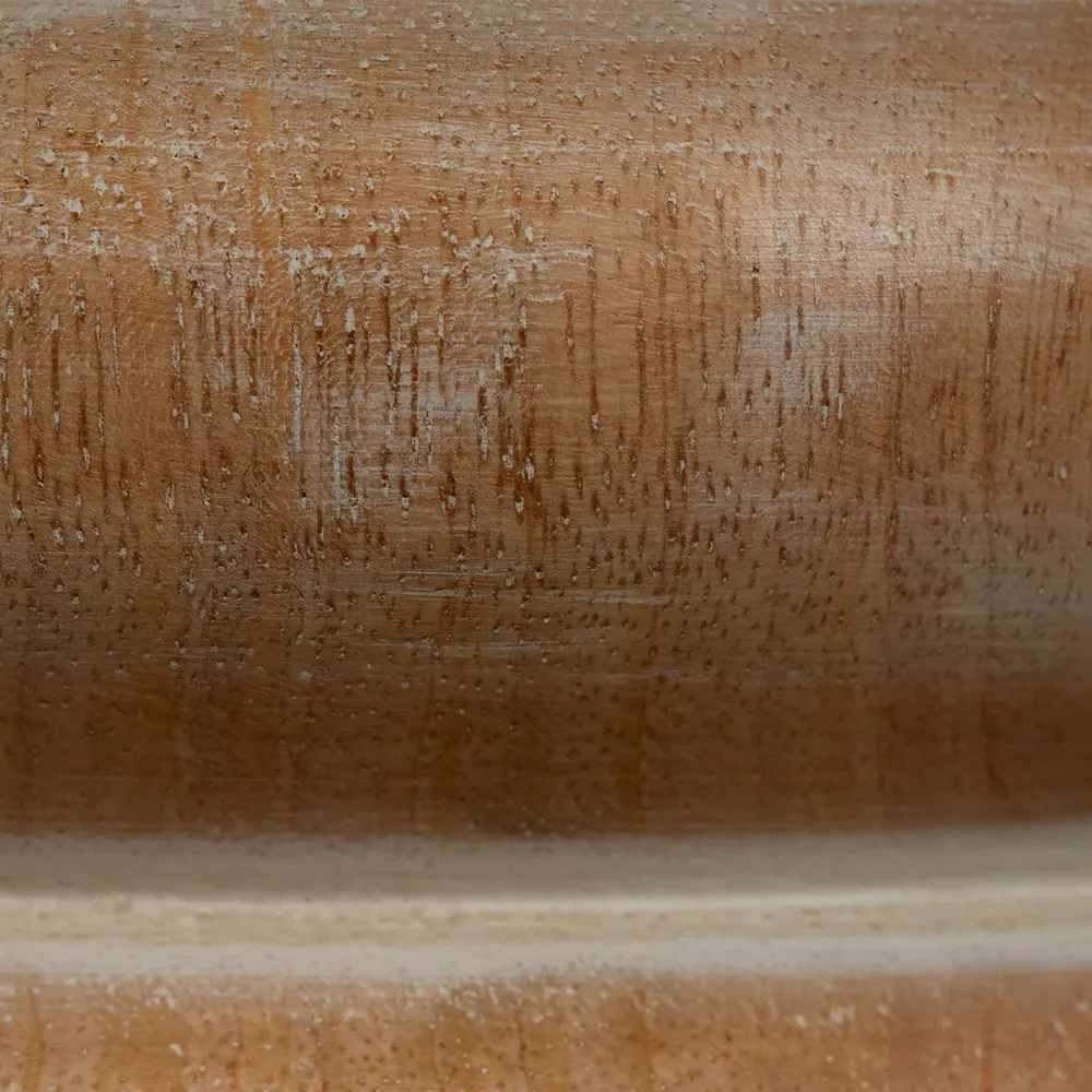 Trent Table Lamp with Linen Shade - Natural, Mango Wood