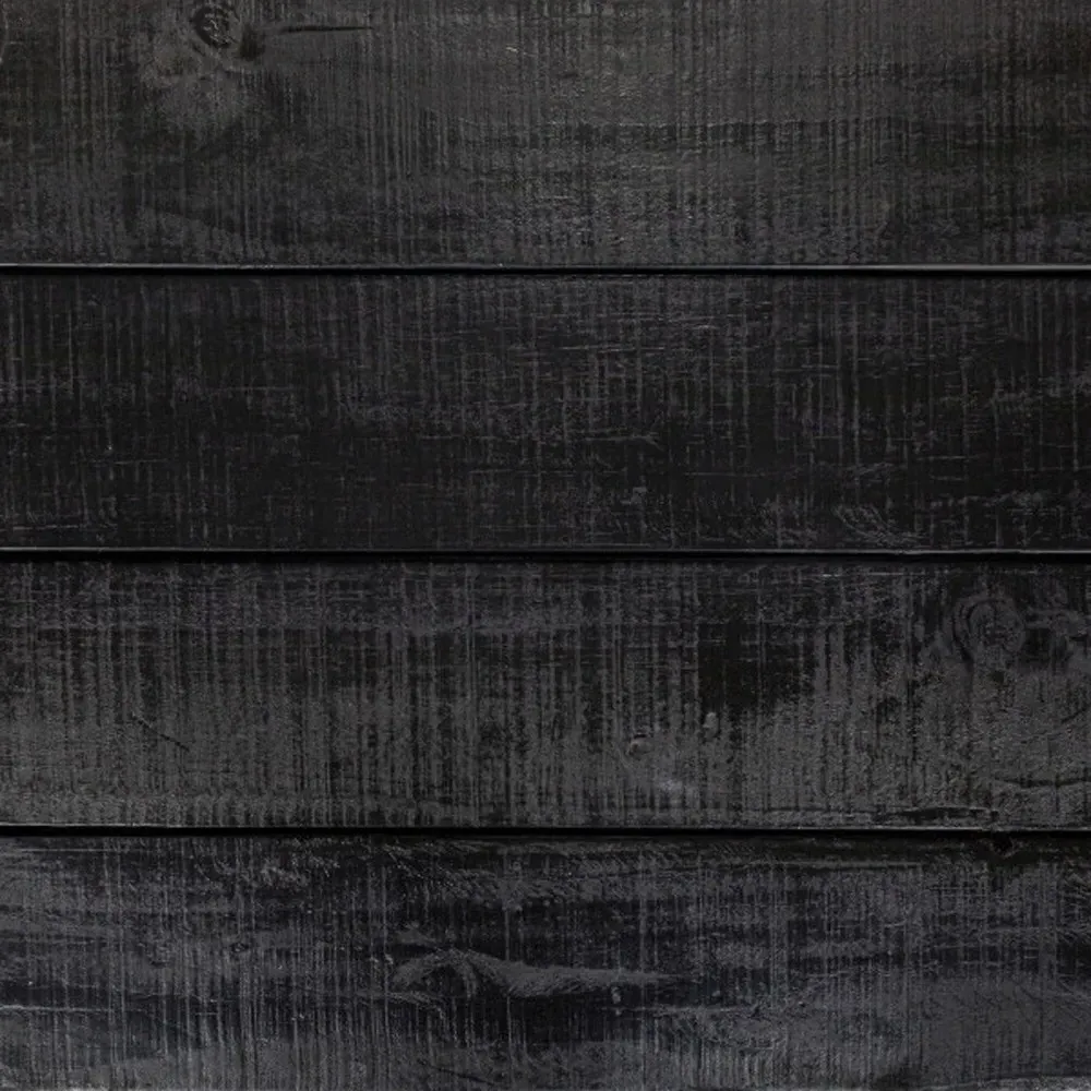 Trenton Rectangular Dining Table - Black, Pine Wood