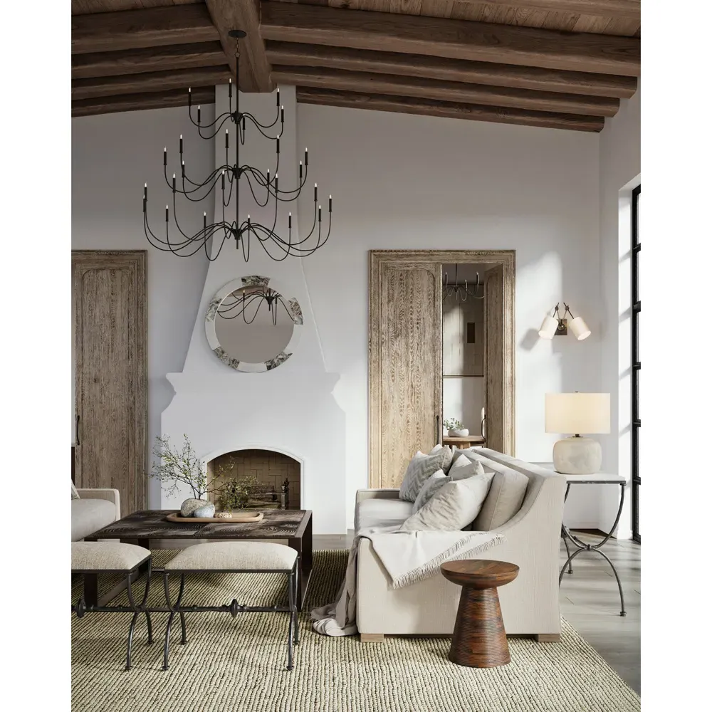 Tresdale Large Chandelier - Black, Iron