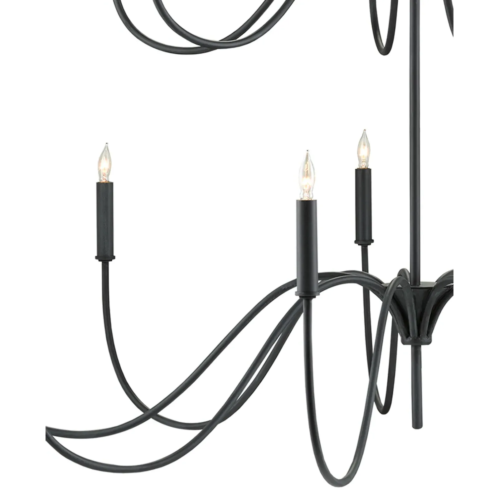 Tresdale Medium Chandelier - Black, Iron