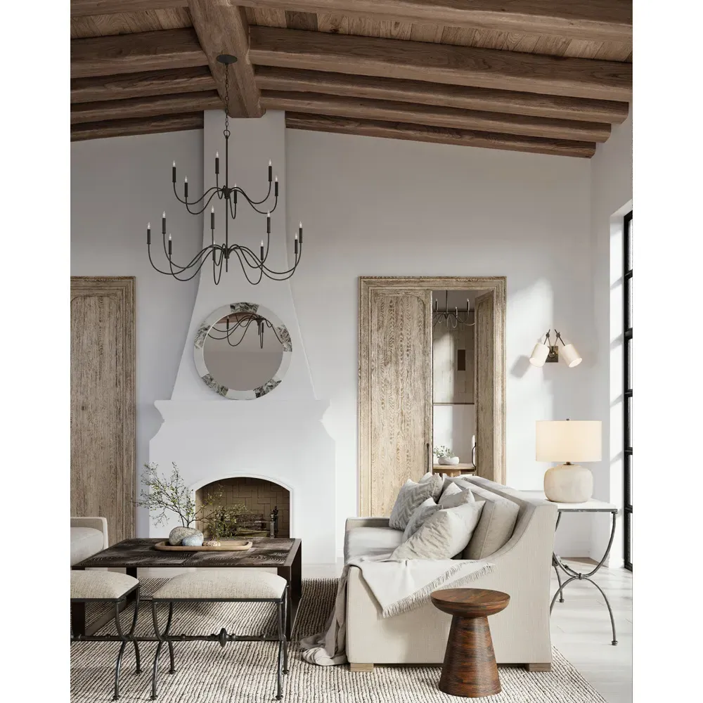 Tresdale Medium Chandelier - Black, Iron