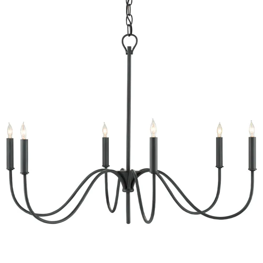 Tresdale Small Chandelier - Black, Iron