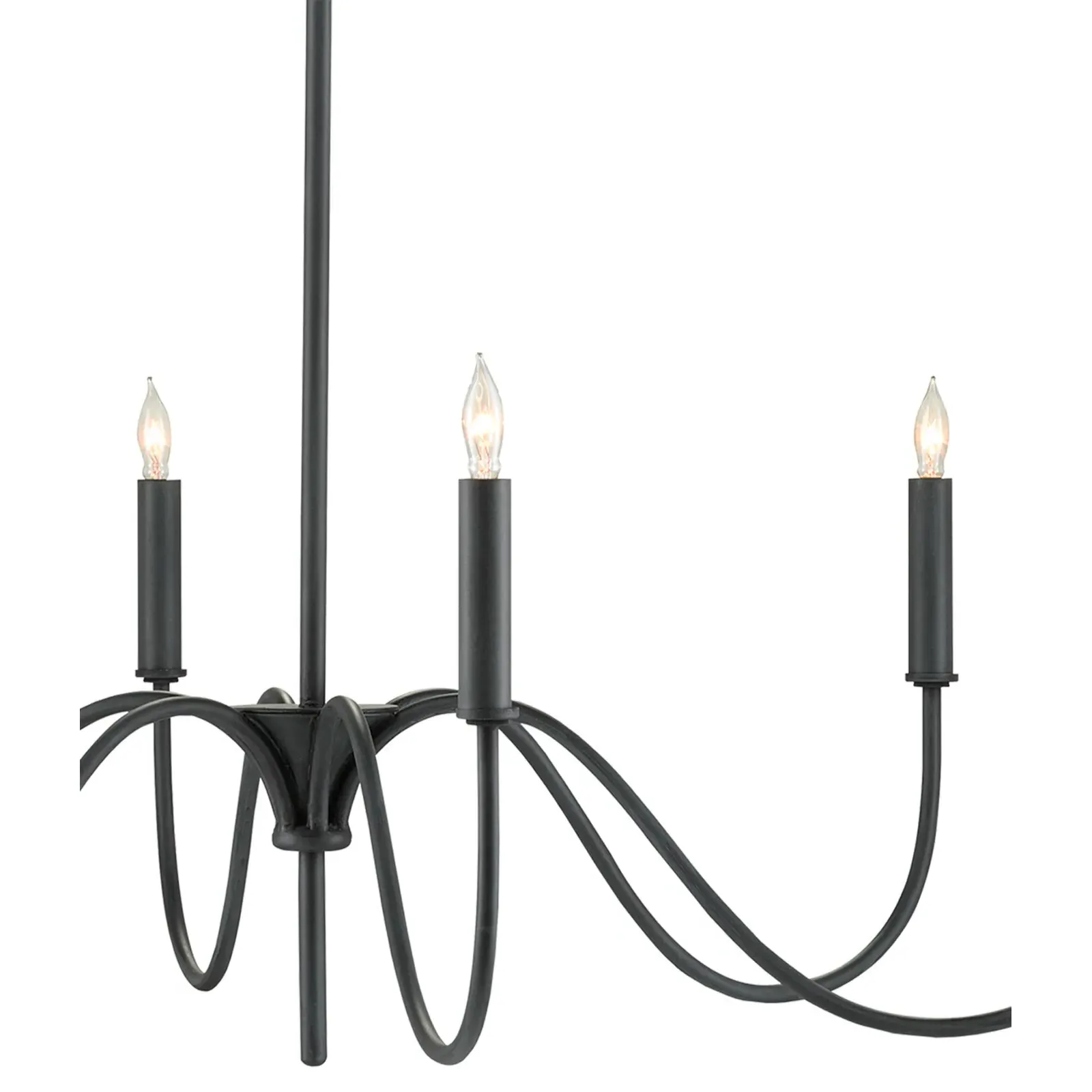 Tresdale Small Chandelier - Black, Iron
