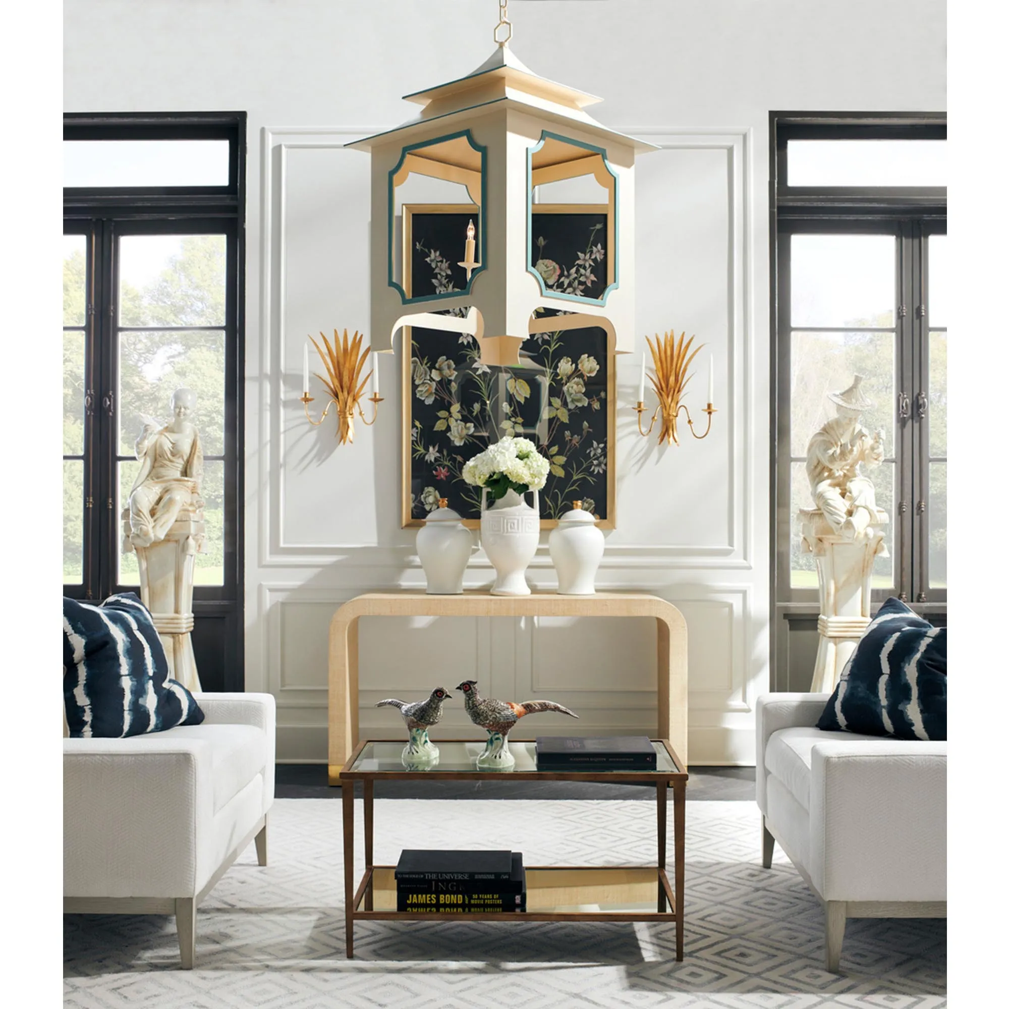 Tresdale Wheat Iron Sconce - Old Gold