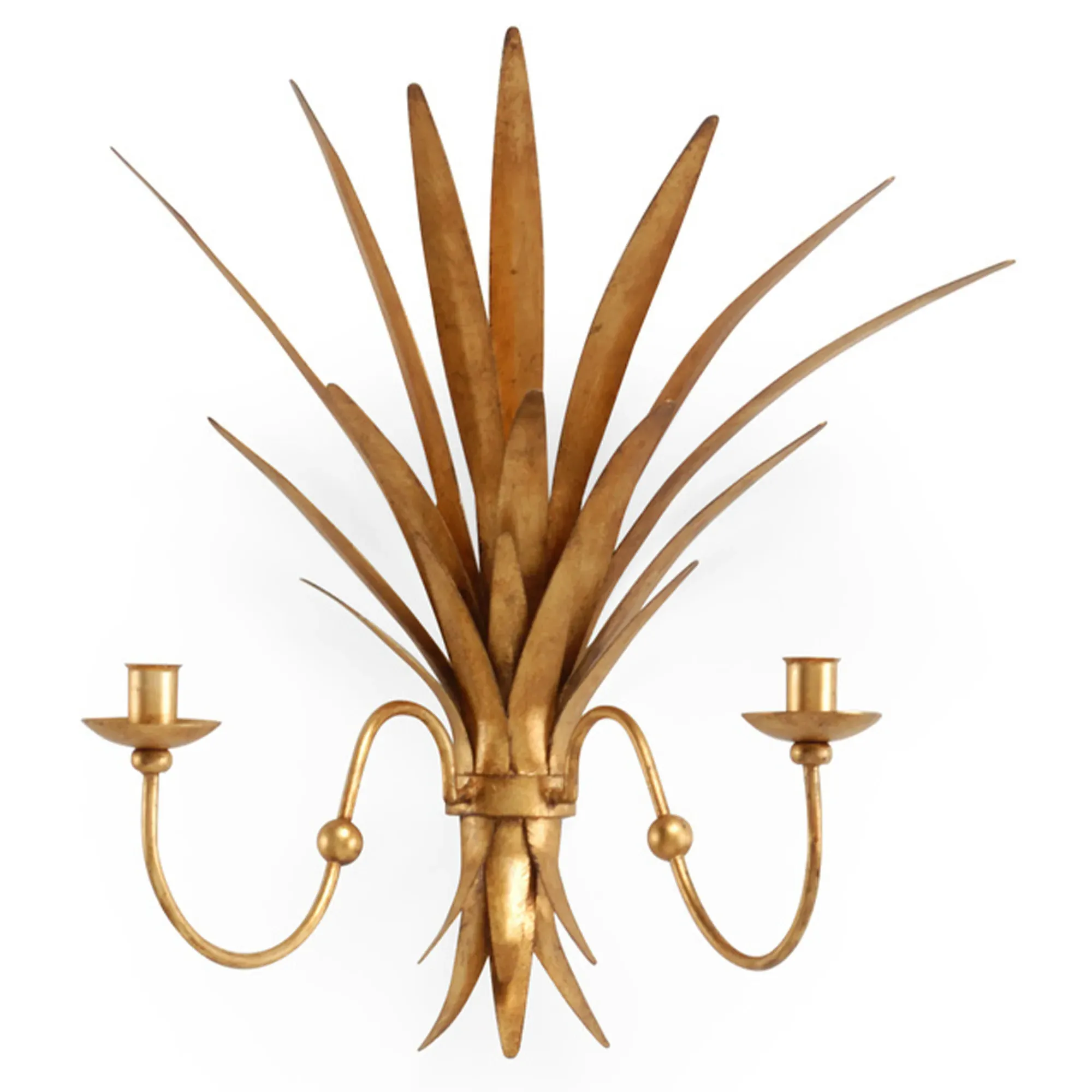 Tresdale Wheat Iron Sconce - Old Gold image