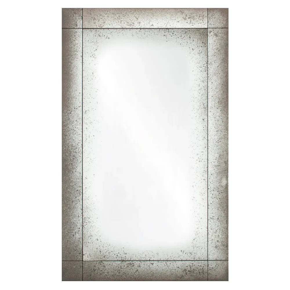 Trevor Small Rectangular Wall Mirror - Clear, Wood image