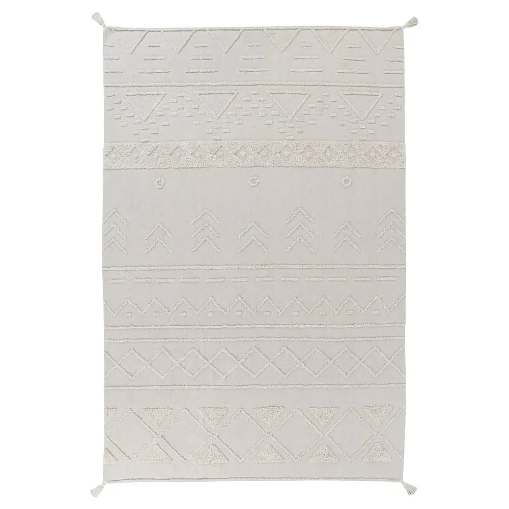 Tribu Global Tribal Patterned Washable Rug - Natural, Cotton