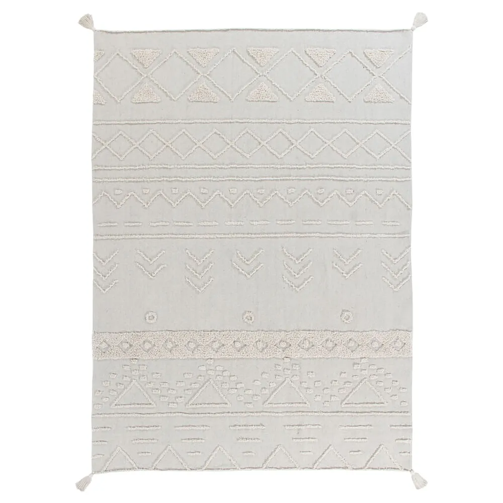 Tribu Global Tribal Patterned Washable Rug - Natural, Cotton image