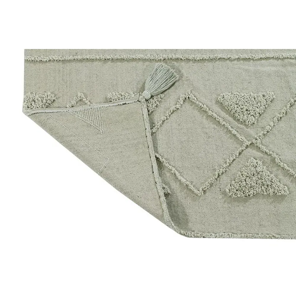 Tribu Global Tribal Patterned Washable Rug - Olive, Cotton
