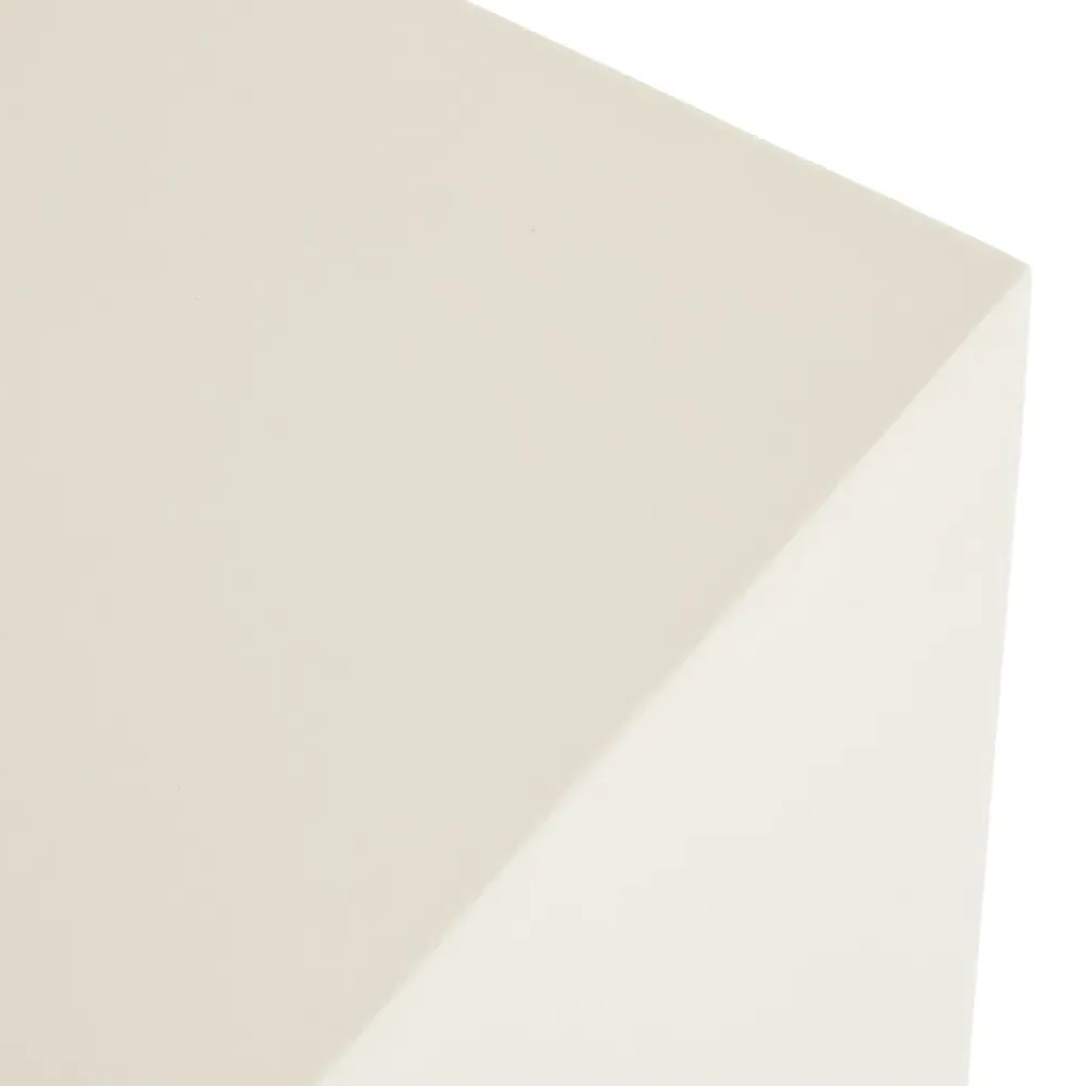 Tricia Square Block Outdoor Coffee Table - White, Concrete