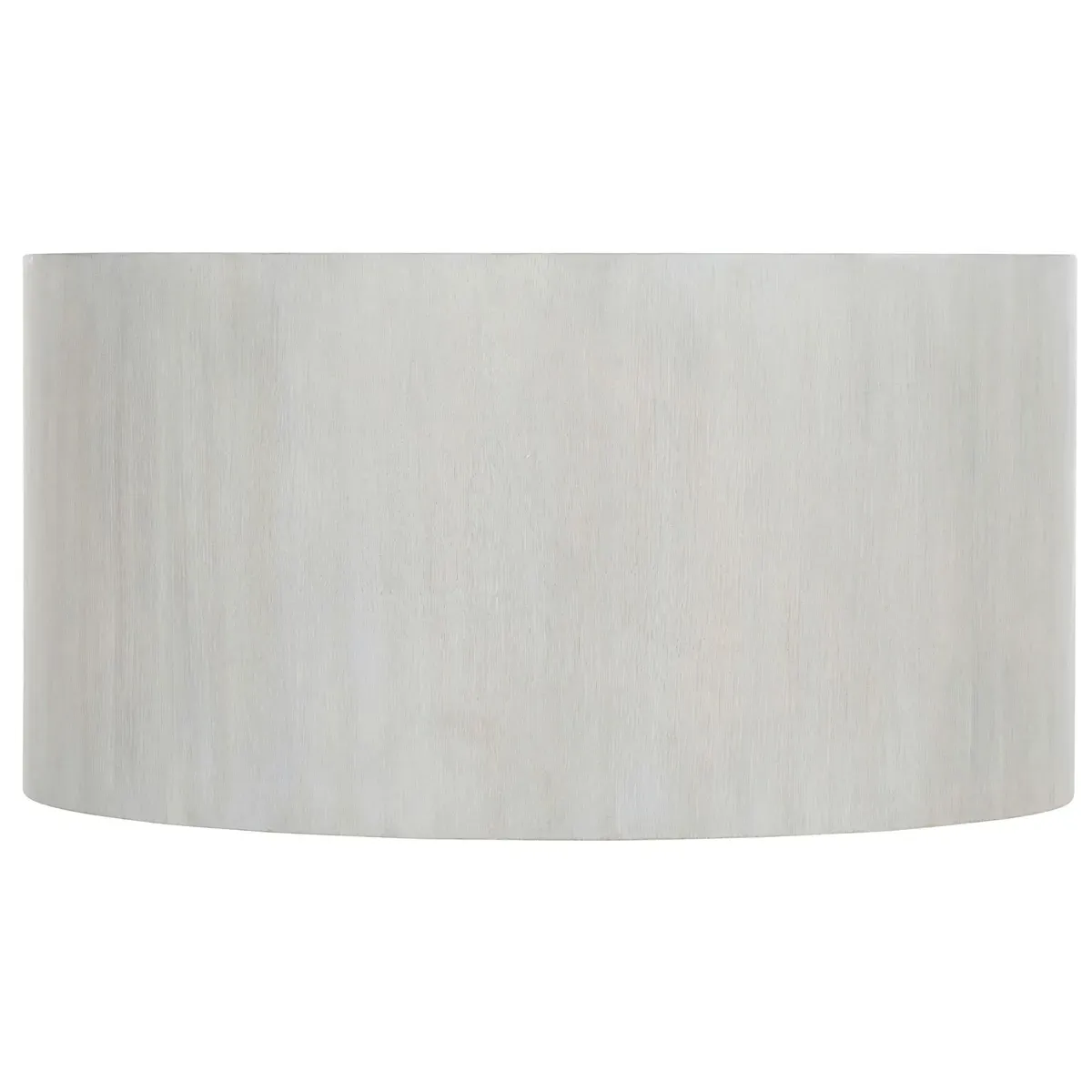 Trinity Round Drum Coffee Table - White, Oak Veneer