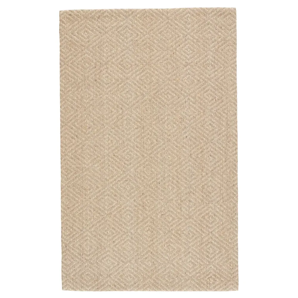Tristan Diamond Lattice Patterned Rug - Brown, Sisal