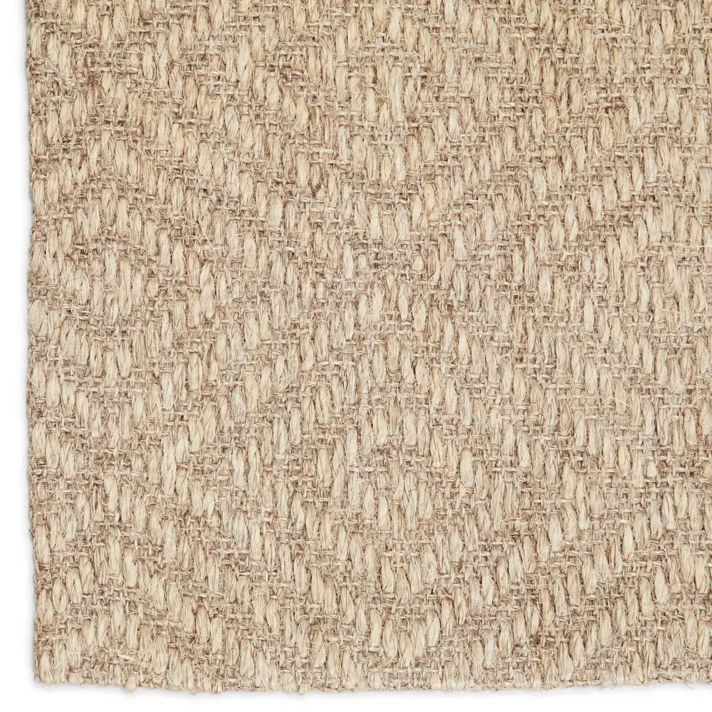 Tristan Diamond Lattice Patterned Rug Sample - Brown, Sisal