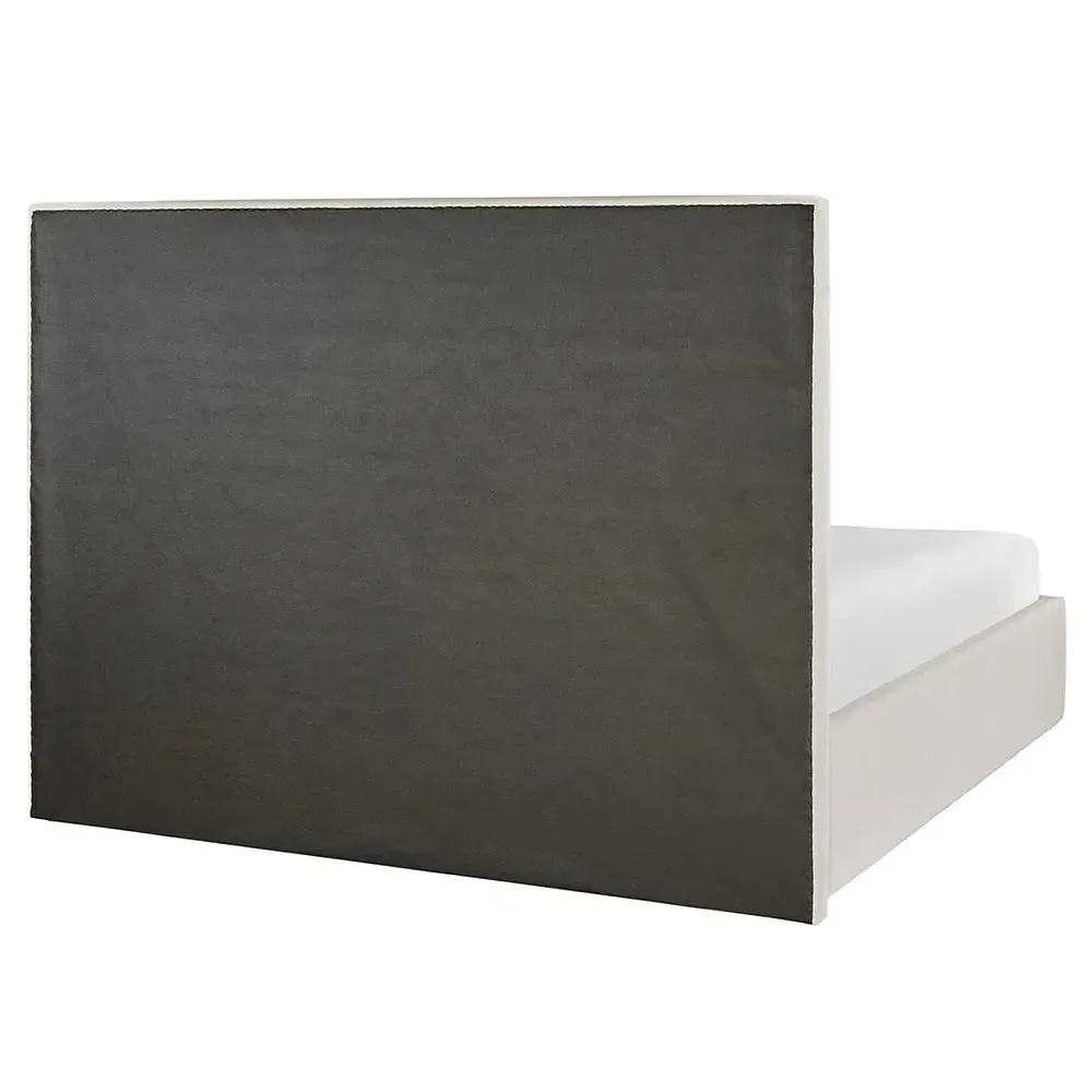 Tristan King Size Tufted Bed - Off White