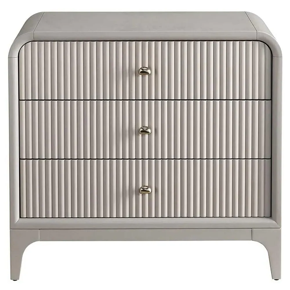 Tristan Nightstand - Light Grey, Wood image