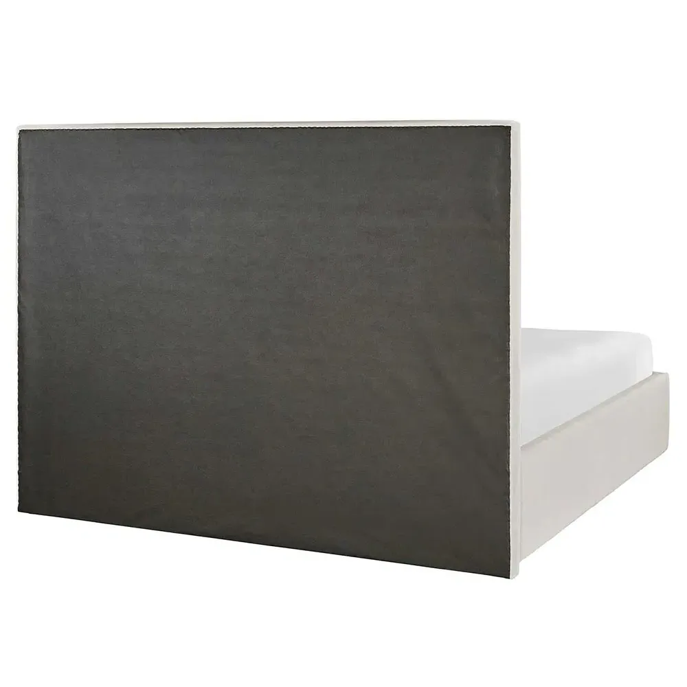 Tristan Queen Size Tufted Bed - Off White